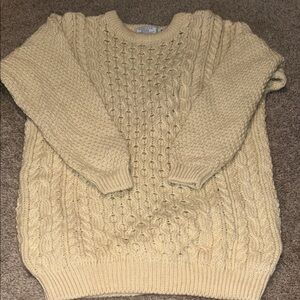 Women’s Cream 100% wool sweater
